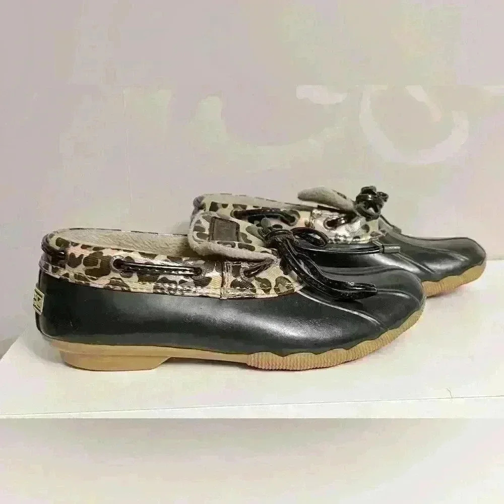 Sperry Waterproof Rubber Duck Shoes Size 6